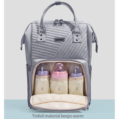 Sunveno Diaper Bag - Nova Grey + Stroller Hooks