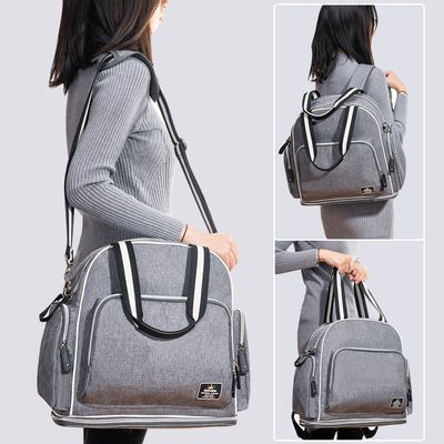 Sunveno Signature Maternity Diaper bag - Grey + Stroller Hooks