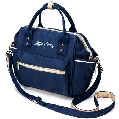 Little Story Ace Diaper Bag - Blue Beige