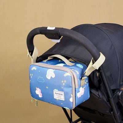 Sunveno Diaper Changing Clutch w / t Mat - Unicorn Blue