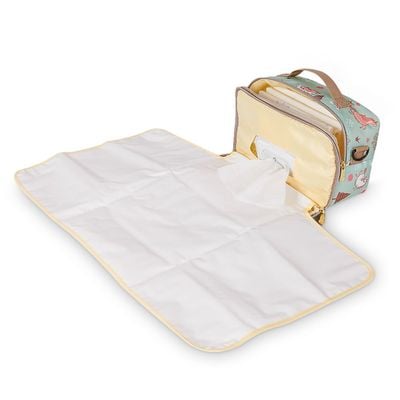 Sunveno Diaper Changing Clutch w / t Mat - Green dream