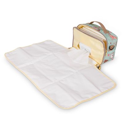 Sunveno Diaper Changing Clutch W/T Mat-Green Dream