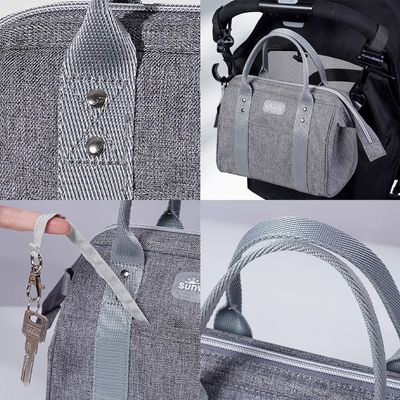 Sunveno Mini Grab And Go Diaper Bag - Grey