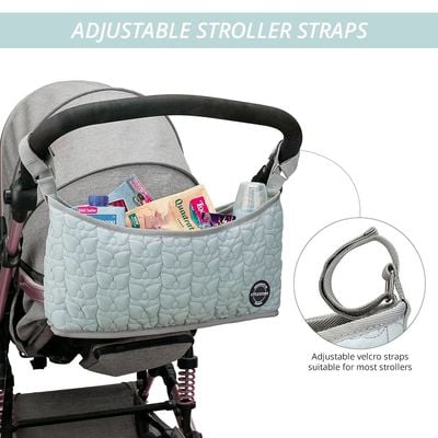 Little Story Premium Stroller Bag - Quilted - Blue
