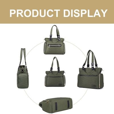 Little Story Matilda Diaper Bag - Olive Green