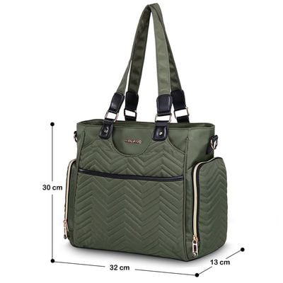 Little Story Matilda Diaper Bag - Olive Green