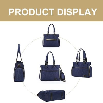 Little Story Matilda Diaper Bag - Navy Blue