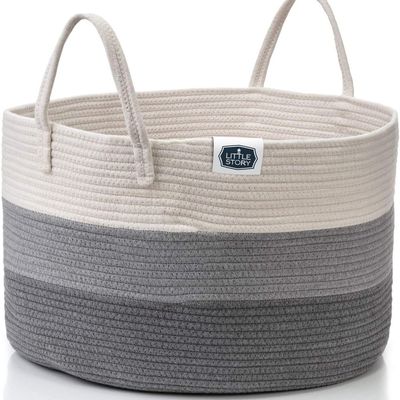 Little Story Multipurpose / Laundry Caddy Basket XXL - Grey