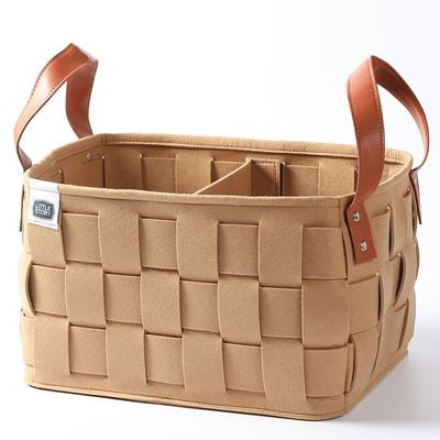 Little Story Multipurpose / Laundry Caddy Basket Felt - Khaki