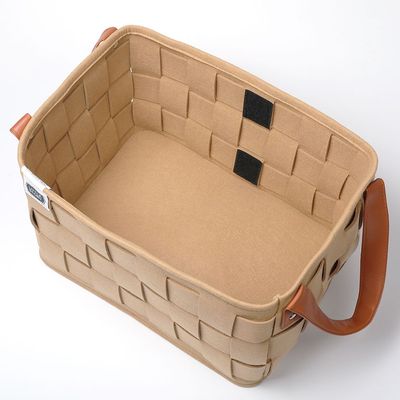 Little Story Multipurpose/Laundry Caddy Basket Felt - Khaki