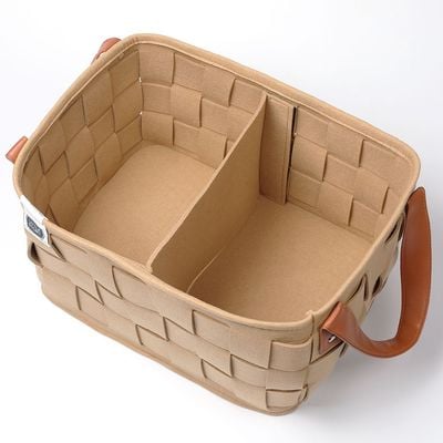 Little Story Multipurpose / Laundry Caddy Basket Felt - Khaki