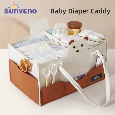 Sunveno Organizer - Diaper Caddy - Ivory