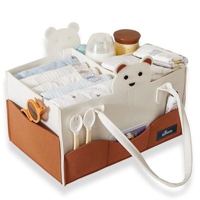 Sunveno Organizer - Diaper Caddy - Ivory