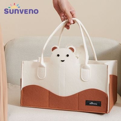 Sunveno Organizer - Diaper Caddy - Ivory