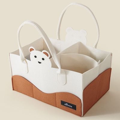 Sunveno Organizer - Diaper Caddy - Ivory