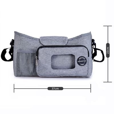 Little Story Stroller Diaper Organizer Bag - Grey