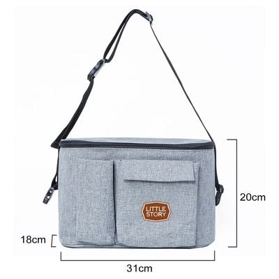 Little Story Stroller Organizer Travel Bag - Grey