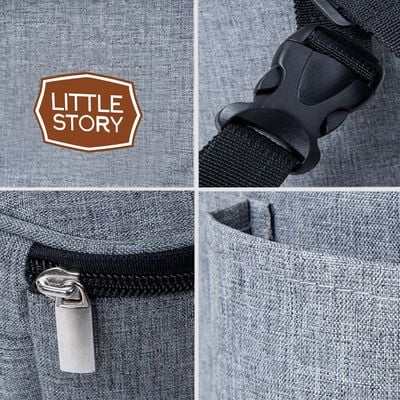 Little Story Stroller Organizer Travel Bag - Grey