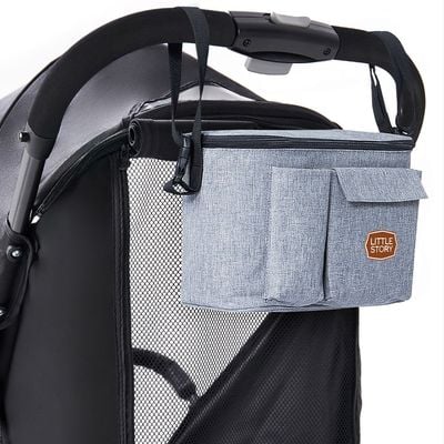 Little Story Stroller Organizer Travel Bag - Grey