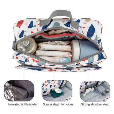 Little Story Baby Diaper Changing Clutch Kit - Geo White