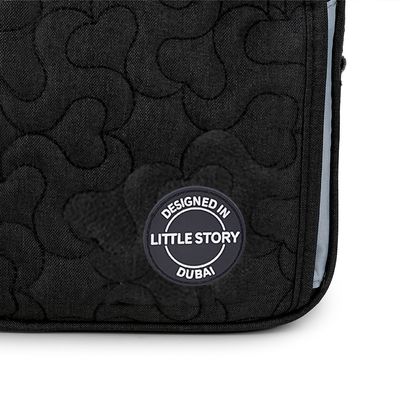 Little Story Baby Diaper Changing Clutch Kit - Quilted Black