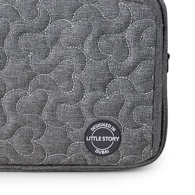 Little Story Baby Diaper Changing Clutch Kit - Quilted Grey