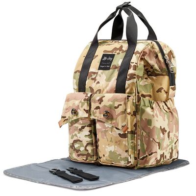 Little Story Elite Diaper Bag W/ Stroller Hooks & Changing Mat -Camouflage