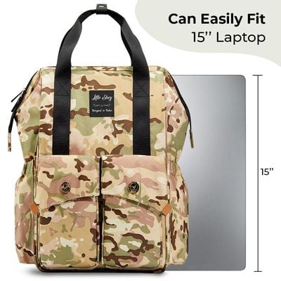 Little Story Elite Diaper Bag w / Stroller Hooks & Changing mat - Camouflage