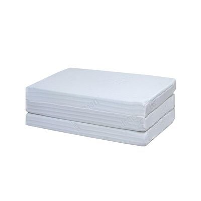 Vital Folding Foam Mattress White Color - Single Size W 90 x L 180 x H 10