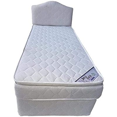 Vital Every Night Devan Bed with Headboard with Spring Pillow Top Mattress Double 120 x 200 cm