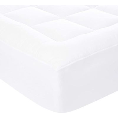 Vital Down-Alternative Mattress Topper Pad - Fiber White Soft Fluffy (Double Size -W120 x L200 cm)