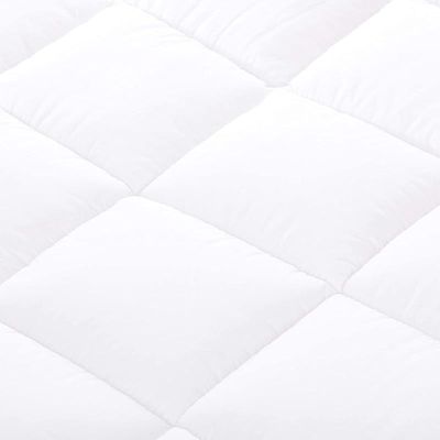 Vital Down-Alternative Mattress Topper Pad - Fiber White Soft Fluffy (Double Size -W120 x L200 cm)