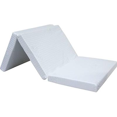 Vital Folding Foam Mattress White Color - Single Size W 90 x L 180 x H 7