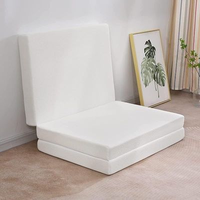 Vital Folding Foam Mattress White Color - Single Size W 90 x L 180 x H 7