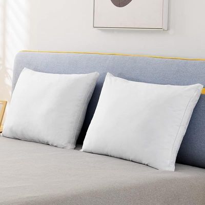 Vital 100% Cotton Hotel Pillow Standard Pillow Size Set of 2, Bed Pillows for Sleeping, Cooling Down Alternative Pillow Soft and Supportive Pillows for Back and Side Sleepers (QUEEN 50x80 cm)