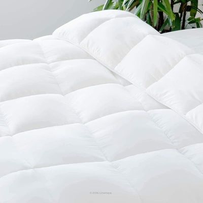 Vital White Stripe Microfiber Quilt 85 Gsm White (Full - W 200 x L 200)