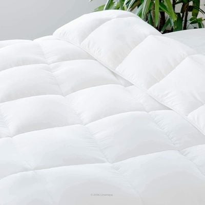 Vital White Stripe Microfiber Quilt 85 Gsm White (King - W 220 x L 260)