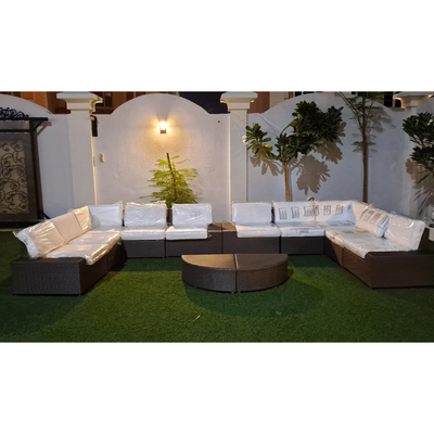 Rattan Heat Resistant Outdoor 4-Seater Garden Sofa Set ( No scattered Cushion)