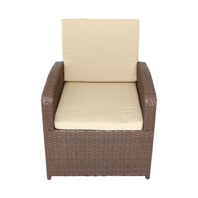 Rattan weatherproof and heat resistant 8 seater Garden Sofa Brown
