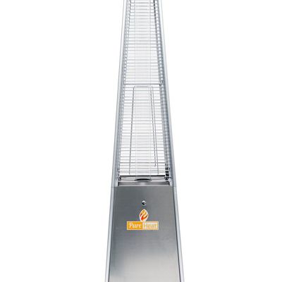 PureHeat Pyramid Style Gas Patio Heater In Stainless Steel