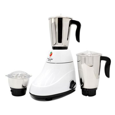 Butterfly Ivory 600-Watt Mixer Grinder with 3 Jars White