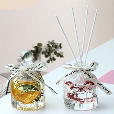 Freesia Gardenia Oil Diffuser Stick And Glass Bottle