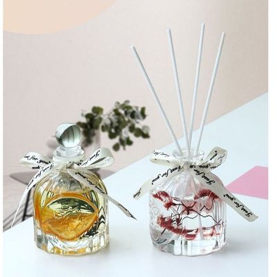 Rose Oil Diffuser Stick And Glass Bottle