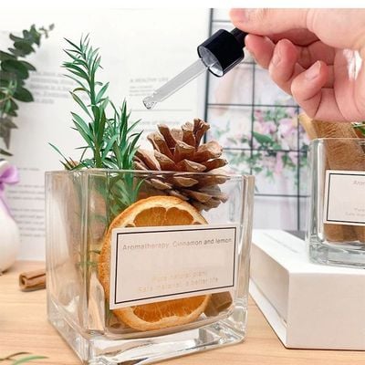 Diffuser Cup With Cinnamon And Natural Plants - Size 6-6 Cm