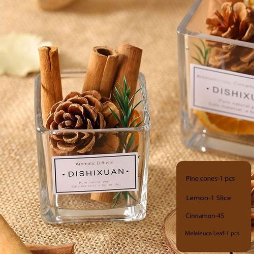 Diffuser Cup With Cinnamon And Natural Plants - Size 6-6 Cm