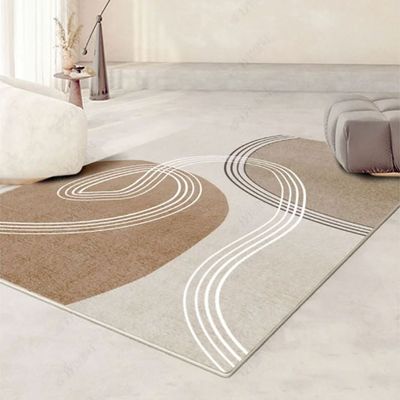 Non Slip Modern Area Rug Floor Carpet Made With High Quality Crystal Velvet Cashmere With Light Luxury Material For Indoor Living Room Dining Room Bedroom With Beautiful Print (Size 120-160CM) Non Slip Modern Area Rug Floor Carpet Made With High Quality Crystal Velvet Cashmere With Light Luxury Material For Indoor Living Room Dining Room Bedroom With Beautiful Print (Size 120-160CM)