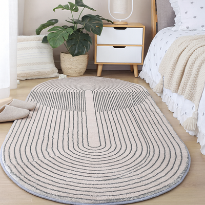 Non Slip Modern Area Rug Floor Carpet Made With High Quality Crystal Velvet Cashmere With Light Luxury Material For Indoor Living Room Dining Room Bedroom With Beautiful Print (Size 120-160CM)