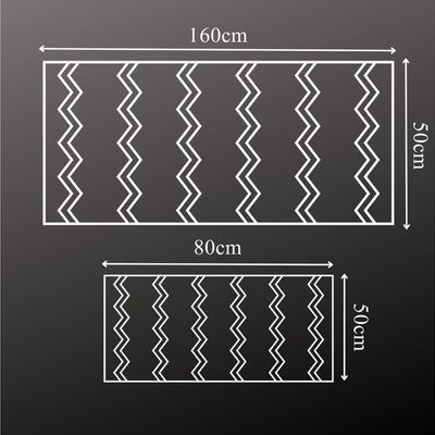 2 PCS Set Large Kitchen Mats With Thick Non Slip Bottom For Kitchen Floor With Beautiful Design (50-80CM And 50-160CM)