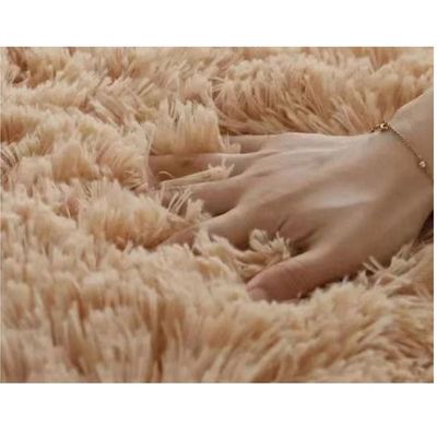 Modern Wool Fluffy Floor Mat Carpet with Anti slip High Pile Bottom with Upgraded Foam (Size 120-160CM)