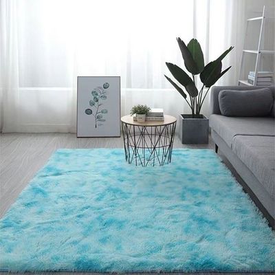 Modern Wool Fluffy Floor Mat Carpet with Anti slip High Pile Bottom with Upgraded Foam (Size 120-160CM)